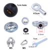 Gym Machine Accessories 5 MM Cable Ball Stopper Interface Port Components Fitness Equipment Chain Wire Port Joint Parts 3