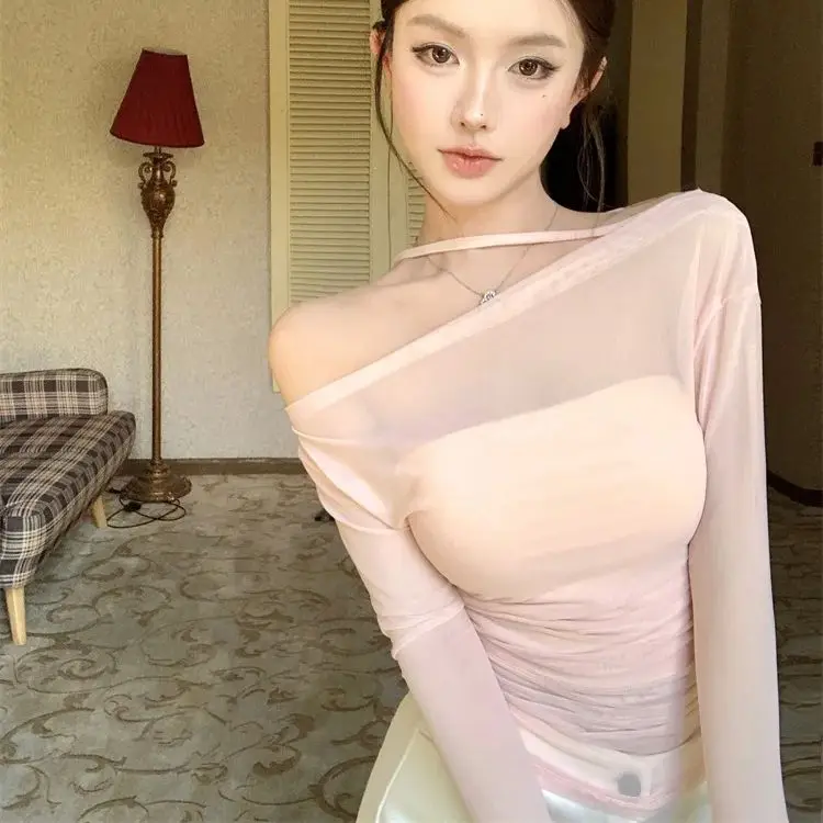 

Сексуальный эластичный облегающий сетчатый чехол Pure Desire, топ-бандо с подкладкой, комплект из двух предметов