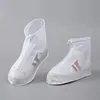 1 Pair Waterproof Shoe Covers, Non-slip Reusable Rain Snow Boots Women Men PVC Silicone Sole Overshoes Protectors In Rainy Days 3
