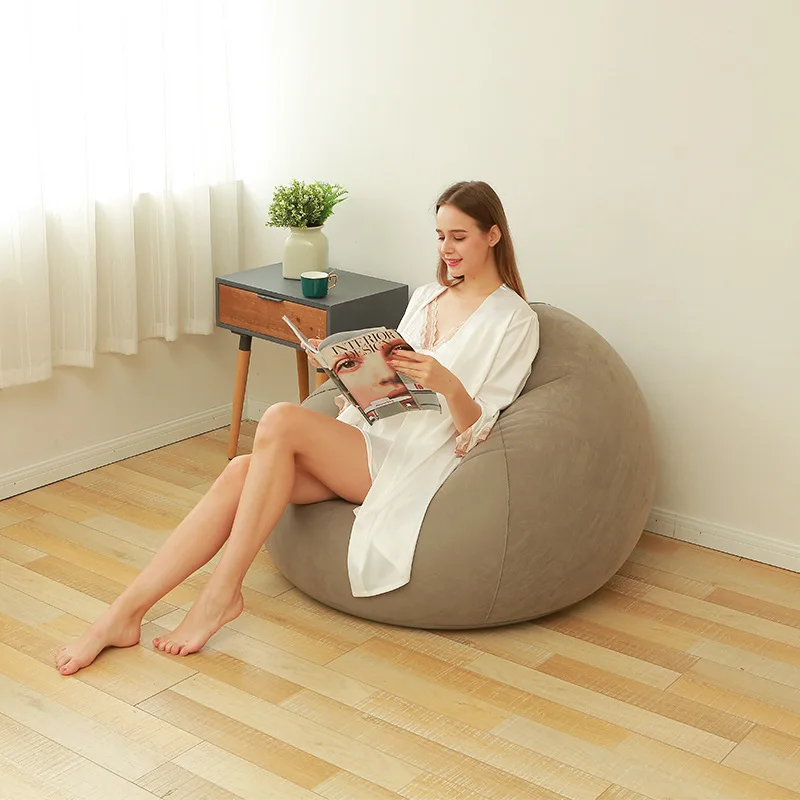 

Lazy Inflatable Sofa PVC Lounger Seat Bean Bag Sofas Pouf Puff Couch Single Leisure Entertainment Stool Couch Bedroom Furniture