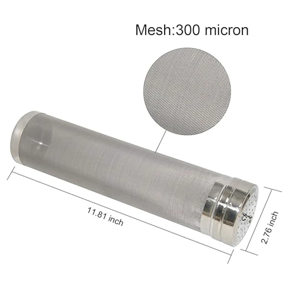 Beer Brewing Dry Hopper Filter Hop Strainer300 Micron Used for Home Beer Brewing Cornelius Keg or Homemade Brew Home Coffee