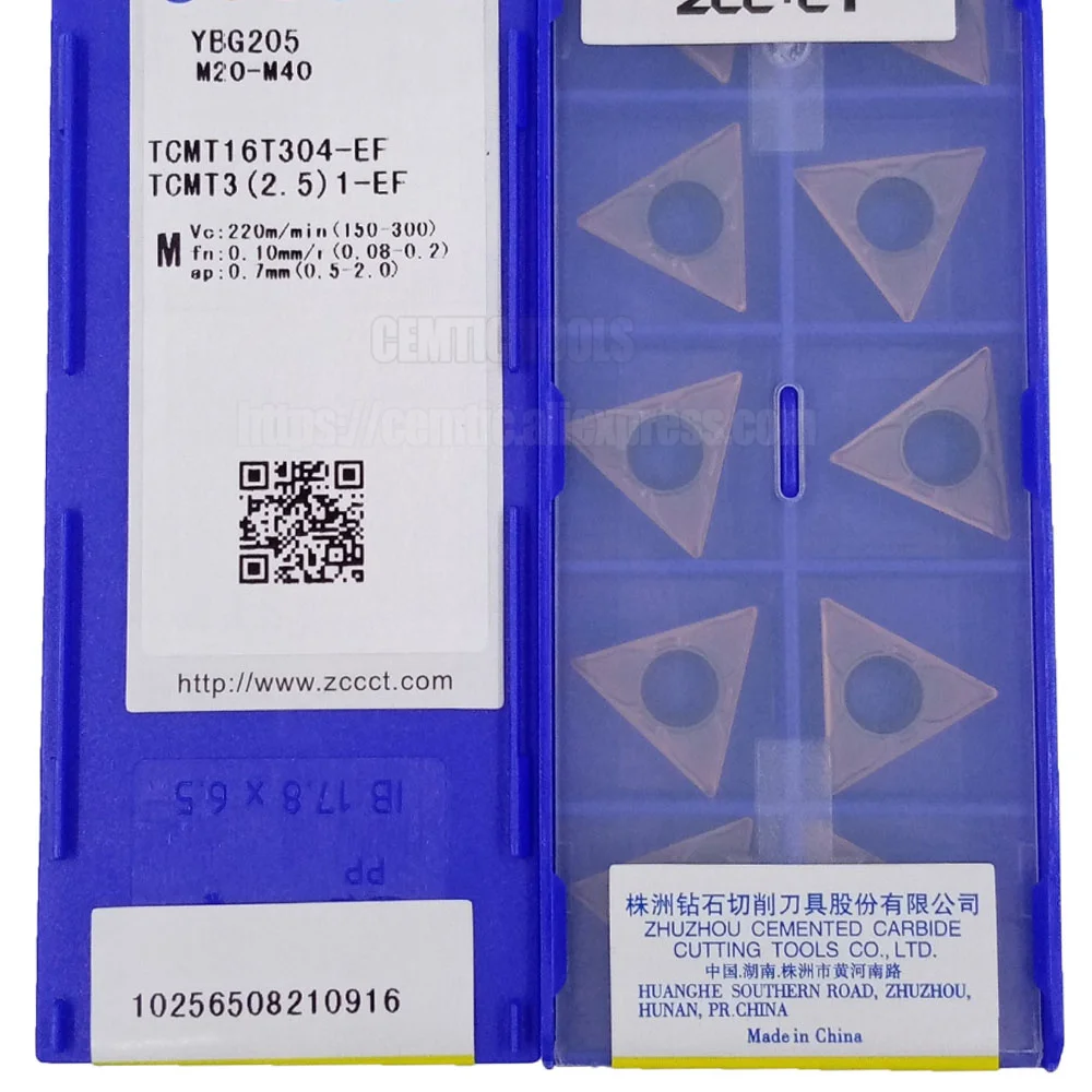 

ZCC CNC Alloy Blade YBG205 TCMT16T304-EF