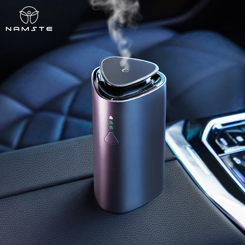 Namste-umidificador Difusor de Carro Auto Purificador de ar Aromo Ambientador Carregamento Usb para Aroma de Carro Difusor de Aromaterapia 1200mah