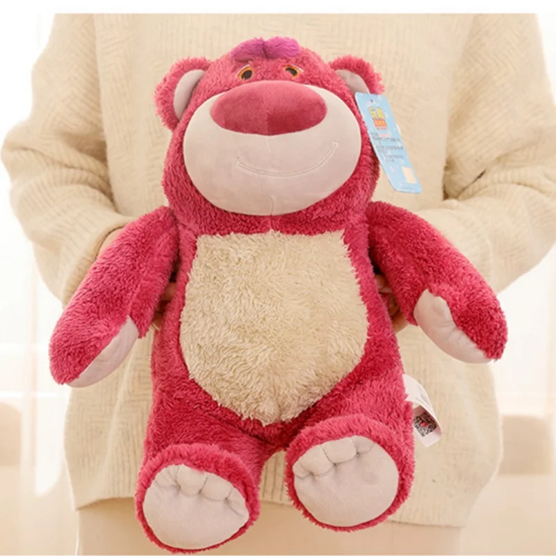 디즈니 Lotso 곰 봉제 장난감, 휴일 선물, 홈 데코 소파 봉제 베개 인형, 생일 선물