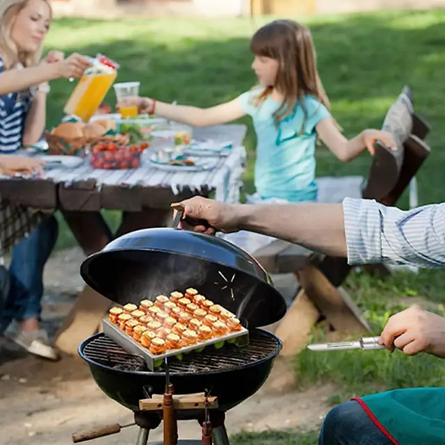 Sült Chili Állvány Multifunkcionális Bors Corer Szerszám Paprika Csirke Lábak Bbq Grill - Image 4