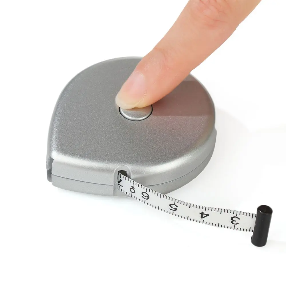 150cm Body Mass Measuring Tape Portable Push-Button Retract Tape Measure Weight Loss Muscle Fat Test Calculator