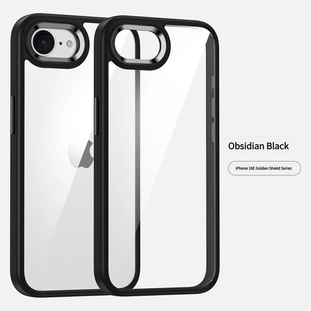Luxury Metal Frame Transparent Acrylic Shockproof Bumper Cover