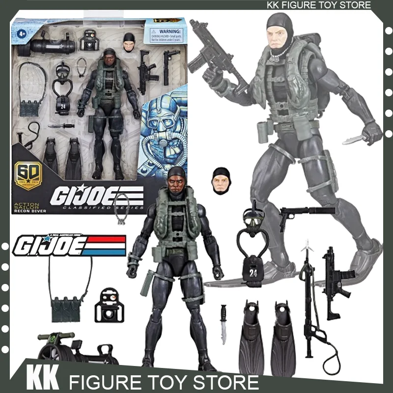 

Original G.I. Joe Classified Series 60th Anniversary Action Sailor - Recon Diver Figure Collection Anime Model Statue Gift Toy