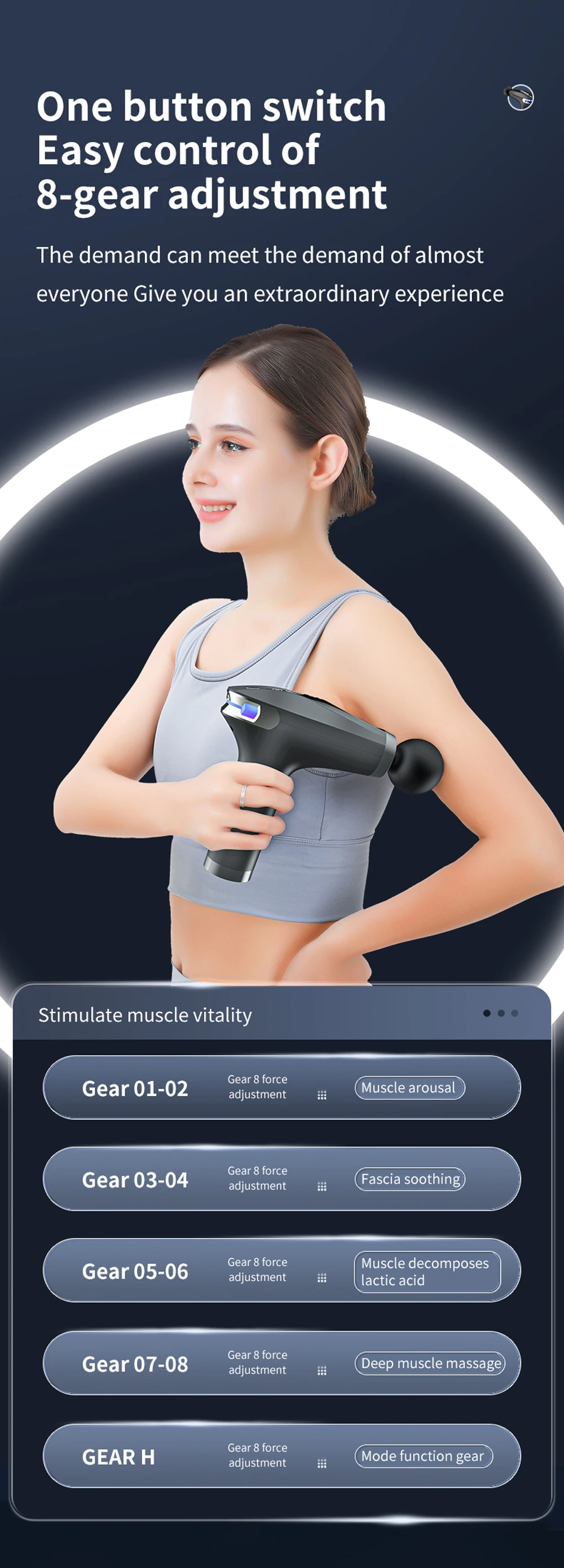 Draagbaar massagepistool voor diepe spierontspanning en herstel_voghion.com