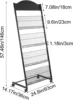Floor-Standing Magazine Rack 4-tier Newspaper Holder Book Display Shelf brochure Display Stand for Exhibitions Shopping Malls 3