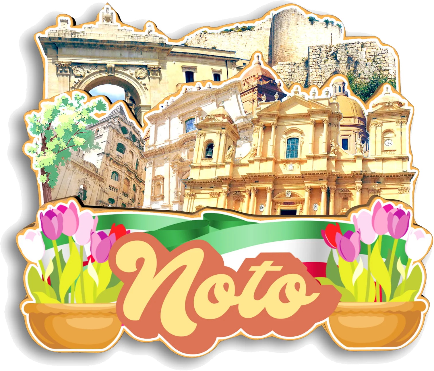 Marsala San Remo San Vito Gimignano Viterbo Noto Terni Positano Modica Italy Fridge Magnet Travel Souvenir Gift