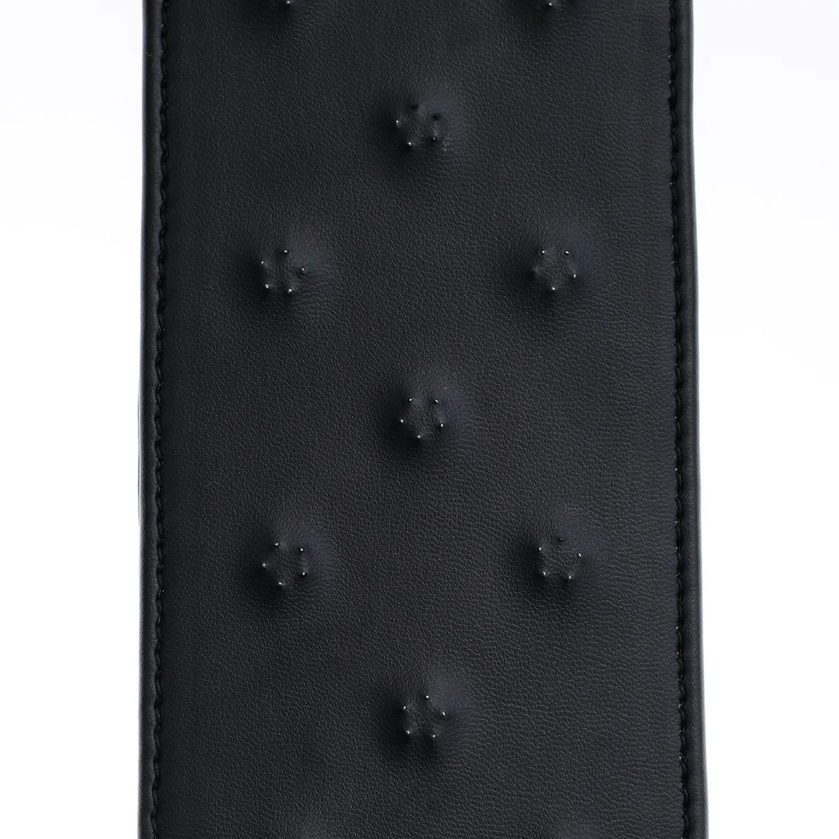 38.5CM Enhance Pain Quincunx Leather Stainless steel Spikes Spanking Paddle Slapper Whip for Horse Training 4