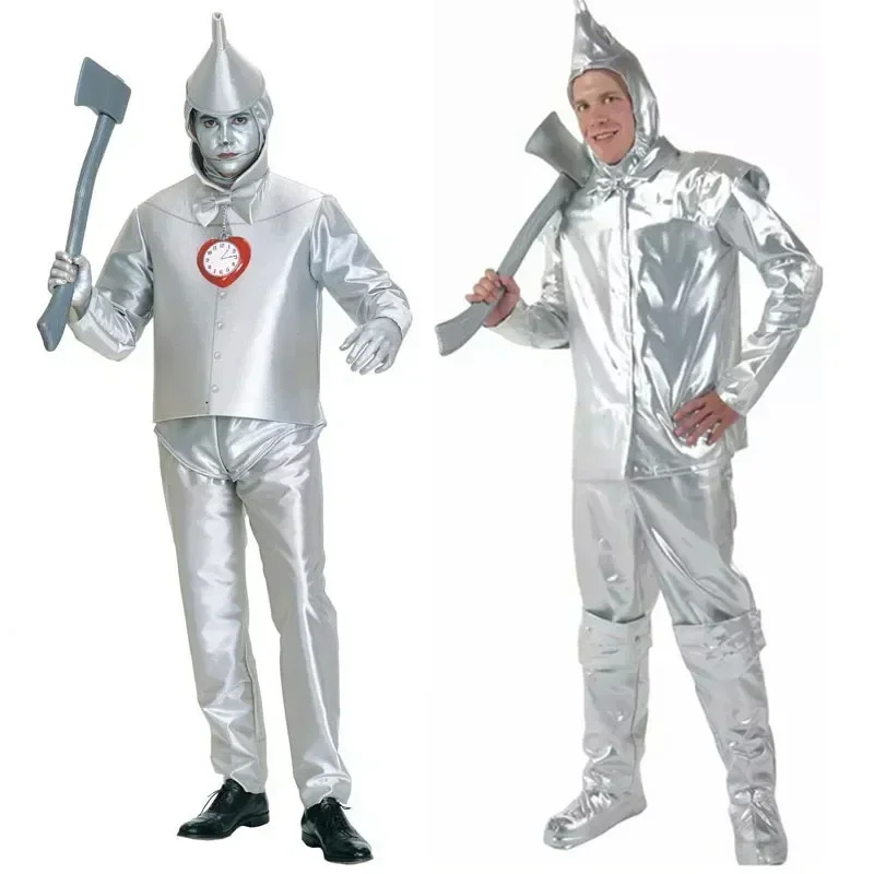 

Adult Wizard Of Oz Tin Man Costume for Men Cosplay Anime Halloween Purim Party Mardi Gras Fancy Dress