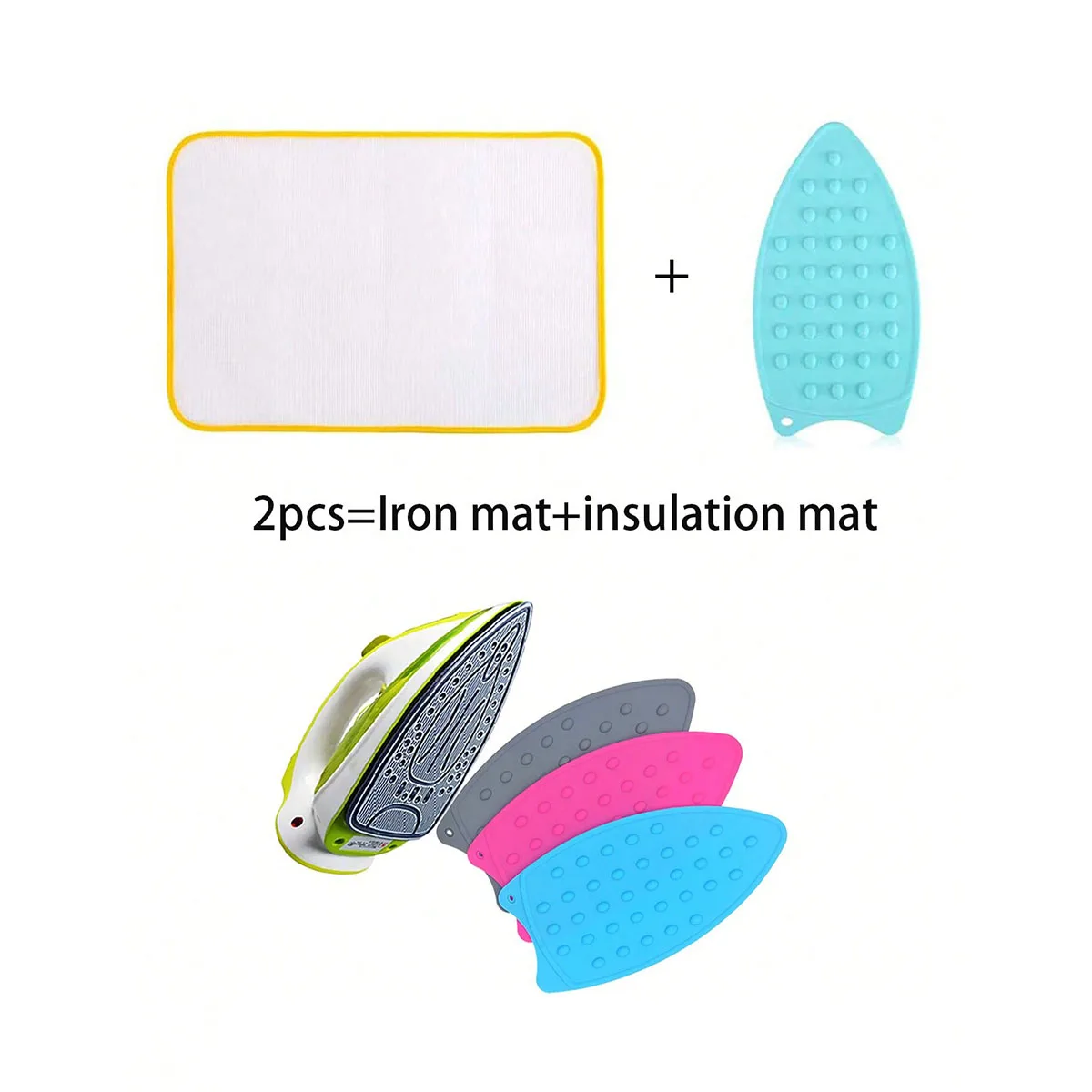 2pcs Creative Silicone Iron Rest Pad Mat