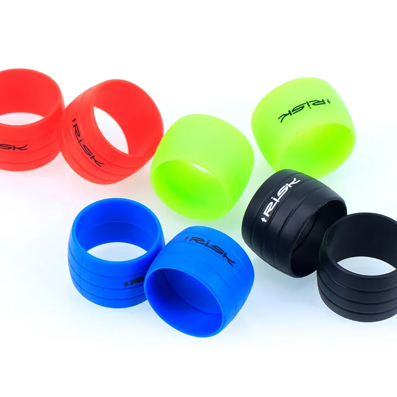 Cycling Road Bike/Fixed Gear Bike Silicon Silicone Rubber Finish Ring For Gravel Racing Bicycle Handlebar Tape Accessories
