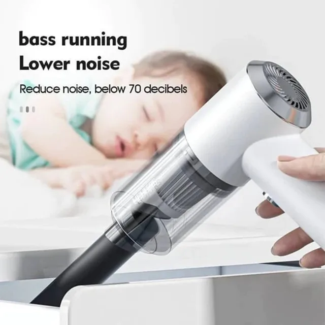 Mini Vezeték Nélküli Autó Porszívó Szuper Erős Szívás 6000Pa Hordozható Kézi Pisztoly Stílusú Vacumm Tisztító Belső Otthoni Takarítás - Image 5