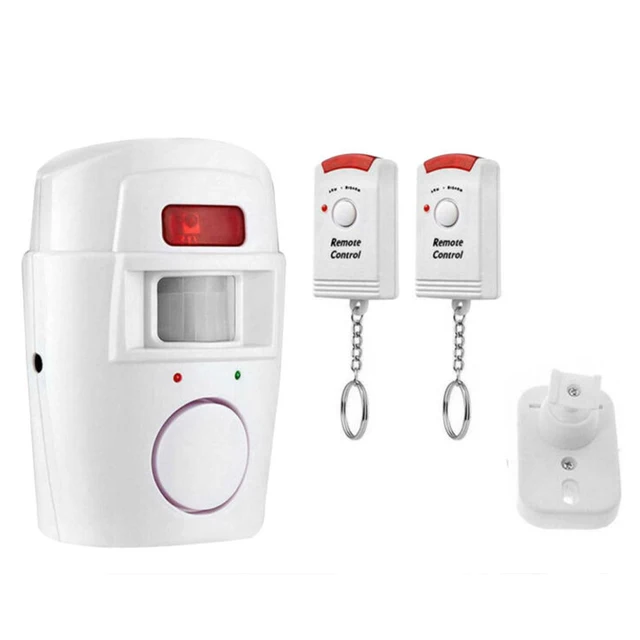 Wireless Motion Sensor Alarm with 2 Remote Controls PIR Motion Sensor Detector Alarm Battery-powered Home Security System 5