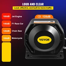 VEVOR 200W/400W 18 son 12V, alarme de voiture forte, sirène de Police, haut-parleur PA, système micro pour tous les véhicules spécifiques