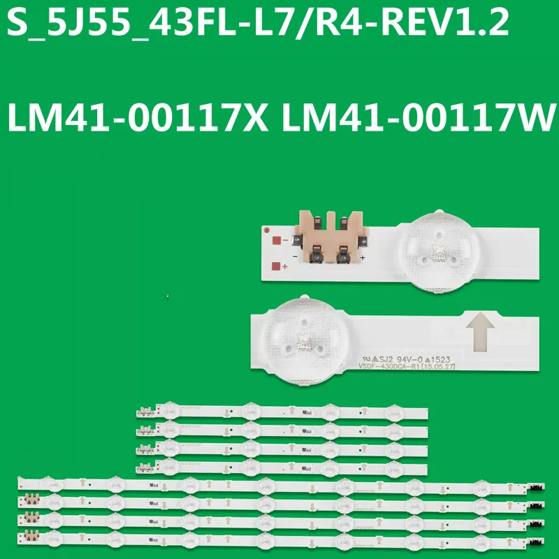 

5Kit LED Backlight Strip for UE43J5500 UE43J5550 UE43J5600 UE43J5502 S_5j55_43_FL_L7 R4 LM41-00117X 00117W BN96-36336A 36337A