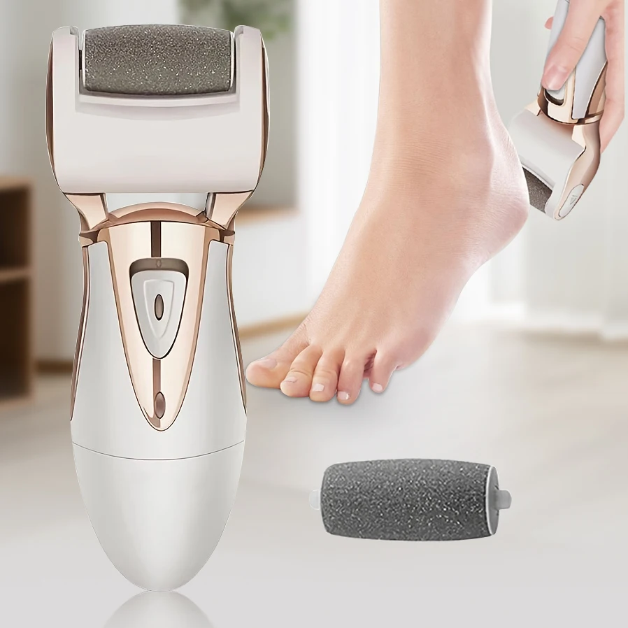 USB rechargeable electric foot grinder, portable, designed for exfoliating feet