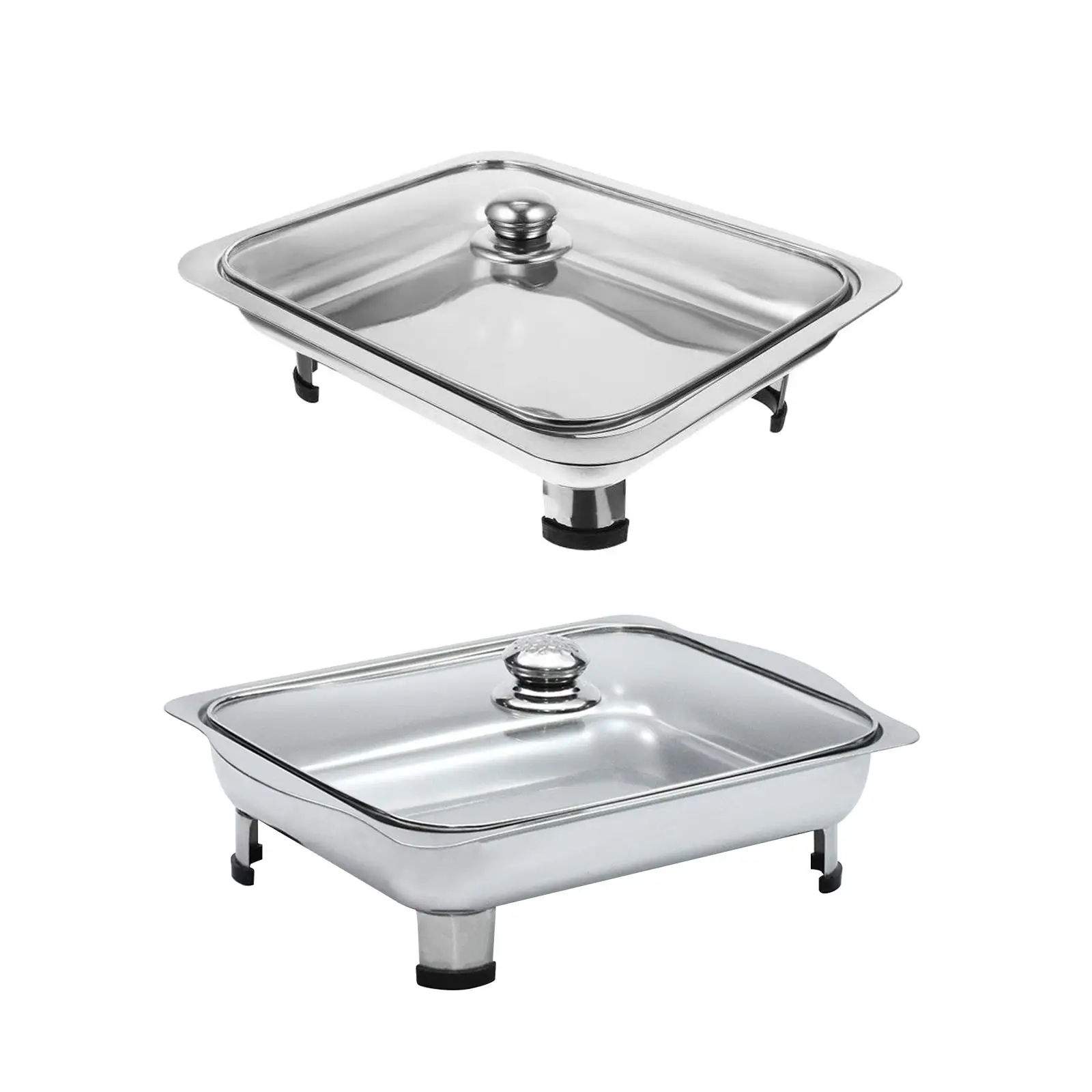 Chafing Dish Rectangular et Dish Tray Serving Tray Stainless Steel Chafer for Holidays Entertaining Picnic Banquet Birthday