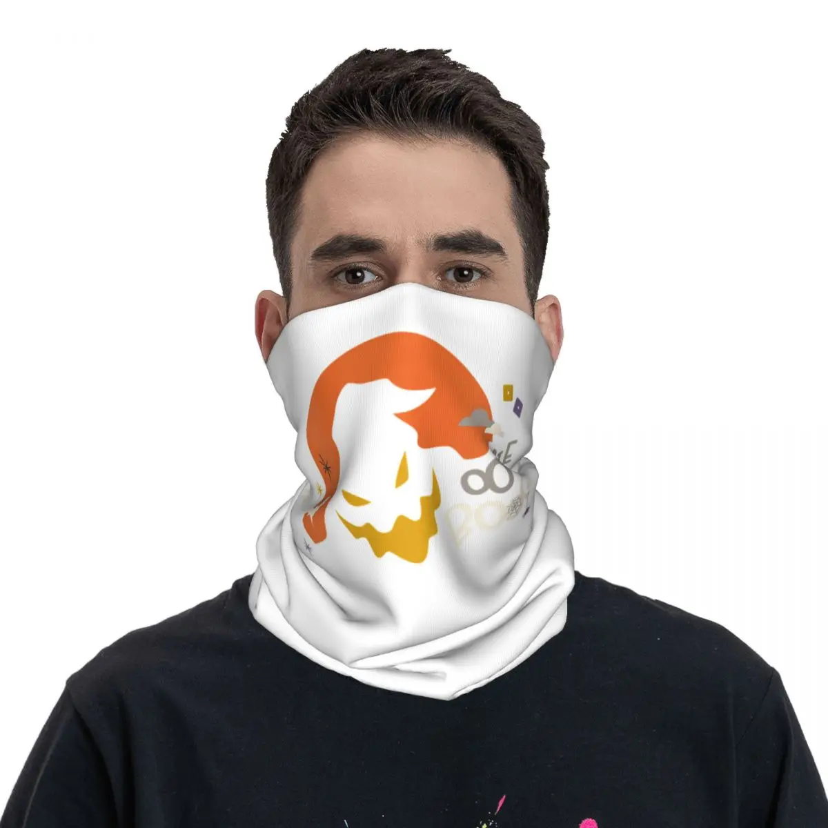 

Oogie Boogie Bandana Neck Cover Printed Cartoon Film Wrap Scarf Warm Headband Cycling Unisex Adult Windproof