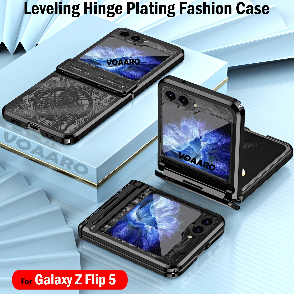 

Модный чехол с покрытием для Samsung Galaxy Z Flip 5, чехол с шарниром, защитный чехол для Samsung Z Flip 5