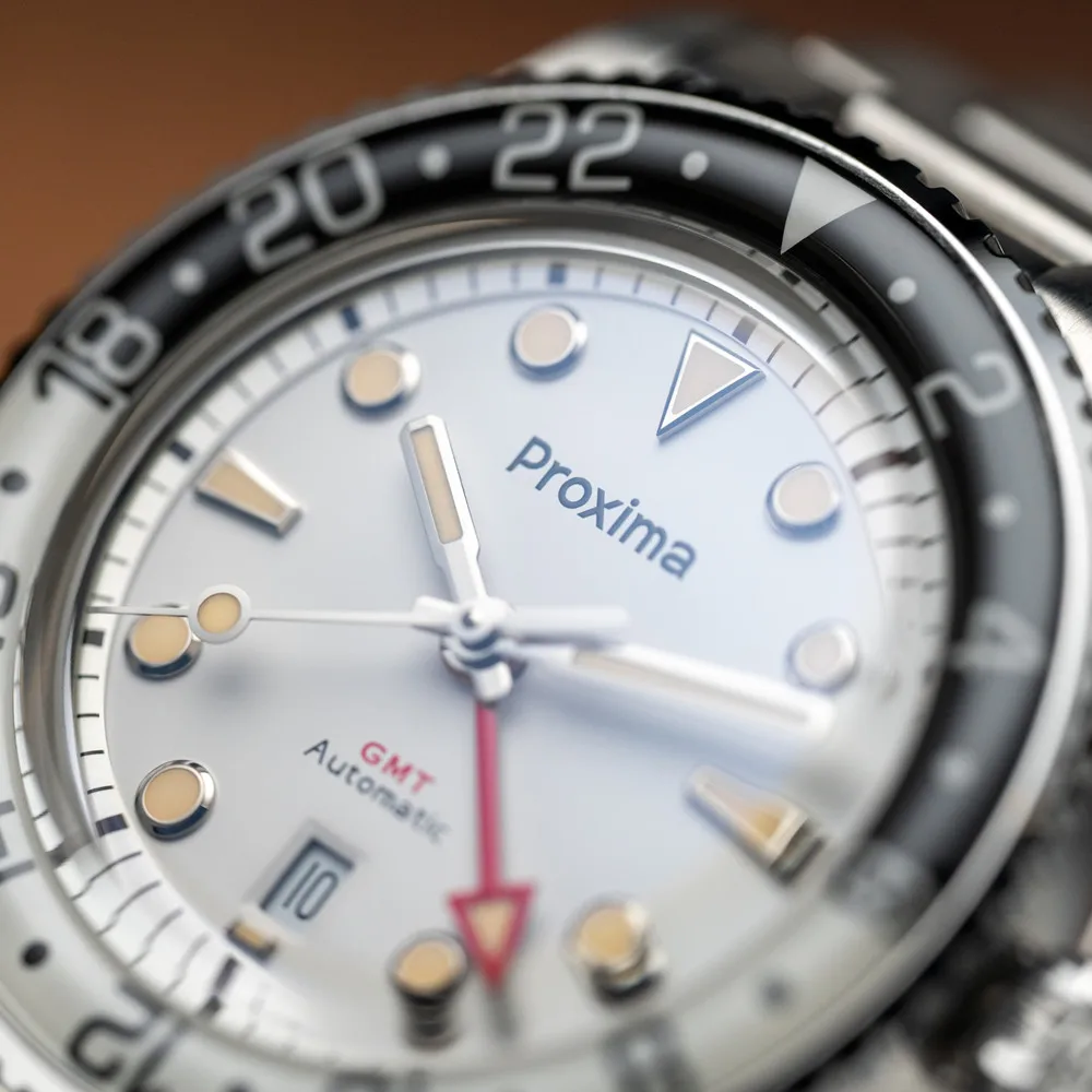 Proxima PX1712 39mm Automatic Mechanical GMT Watch Hangzhou 6460 Stainless Steel Sport Watch Sapphire Luminous 200m Waterproof