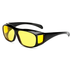 Enhanced Night Vision Unisex UV Protection Driving Glasses (Yellow)