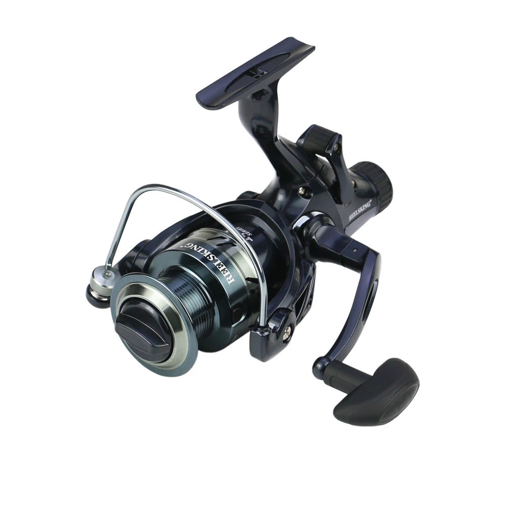 Metal Spinning Fishing Reel, dianteiro e traseiro, freio duplo, pesca de água salgada, ferramentas carpa, max 8-25kg, 14 + 1 BB