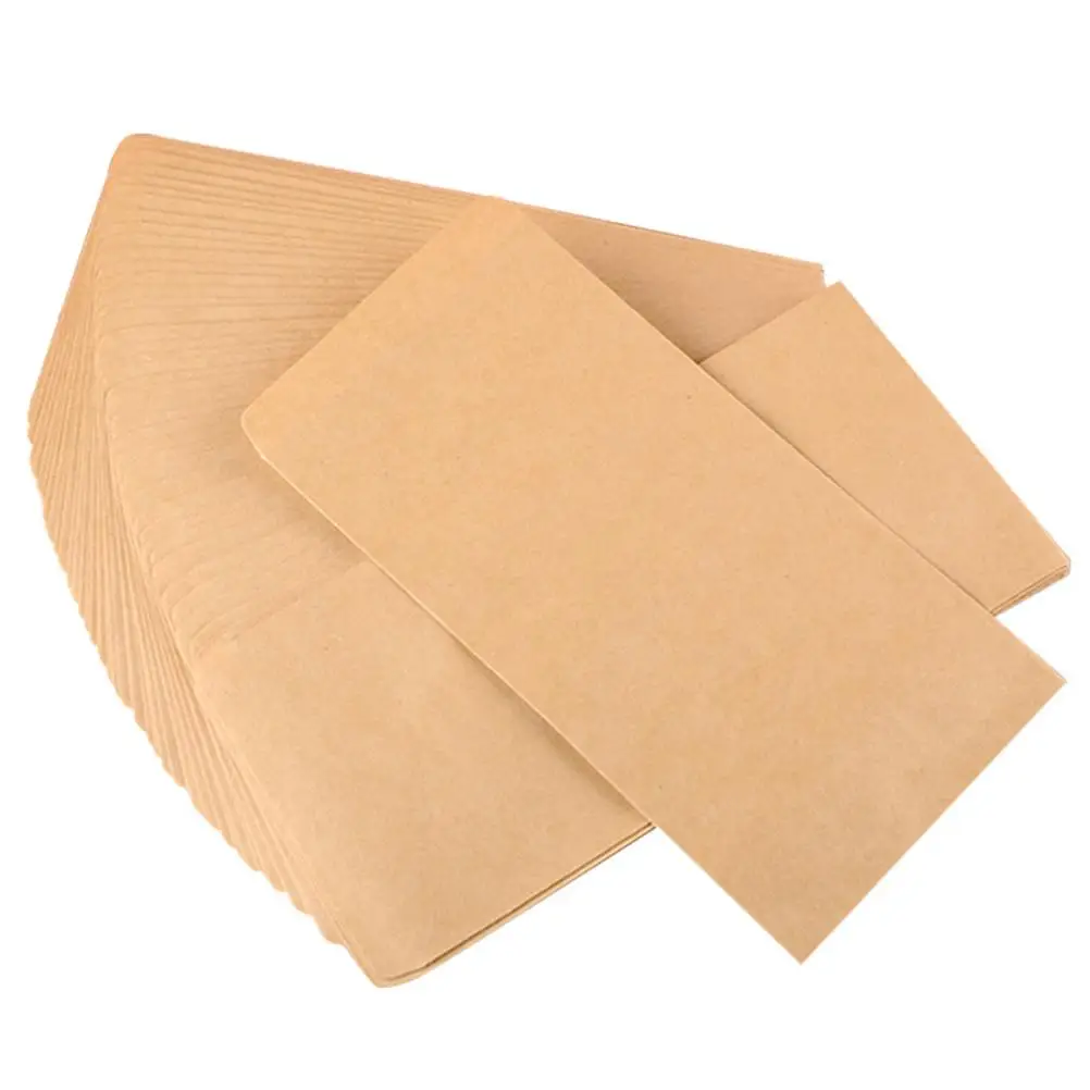 100Pcs Yellow Paper Envelope Envelopes Retro Envelopes Storage Postcard Classic Letter