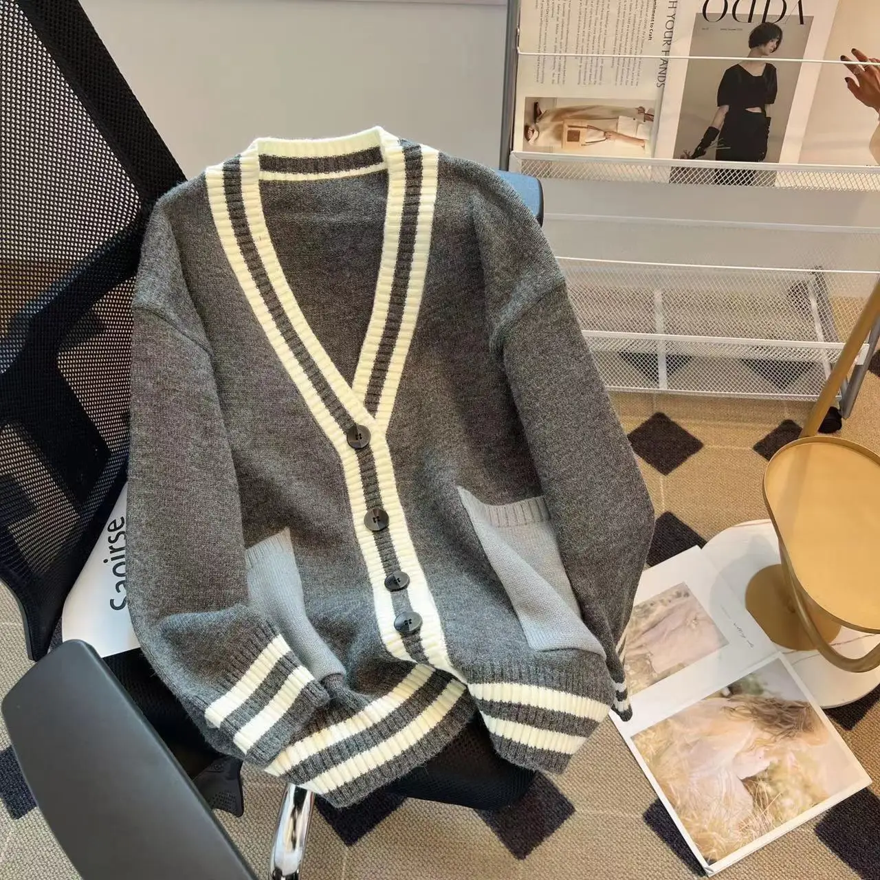 

Knitted Sweater Coat Clothes for Women Free Sh... Tops for Women Pull Femme Hiver 2023 Clothes for Women Free Sh... Sweaters