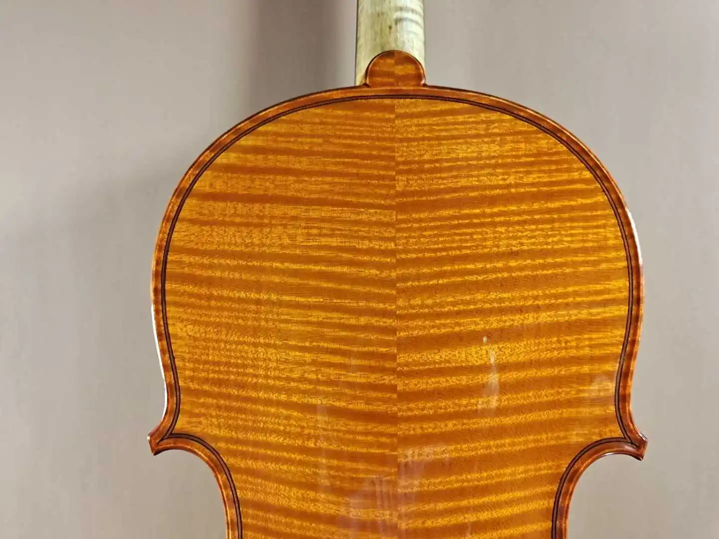 Master Tone ! Italy Top Oil Varnish! Fully hand painted ！4/4 Handmade golden yellow Violin musical instrument free case bow