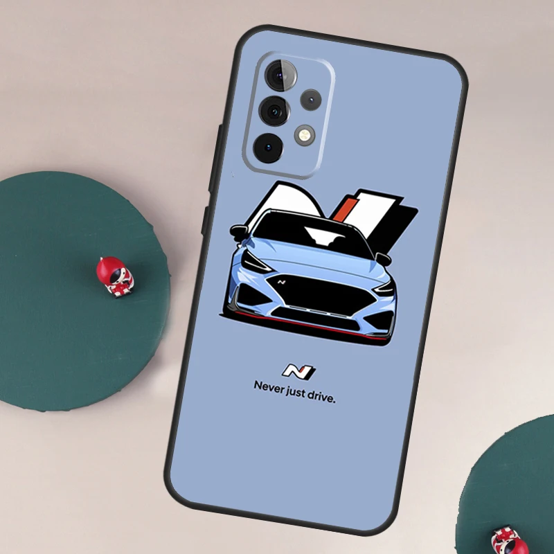Sleek Blue Sports Car Phone Case