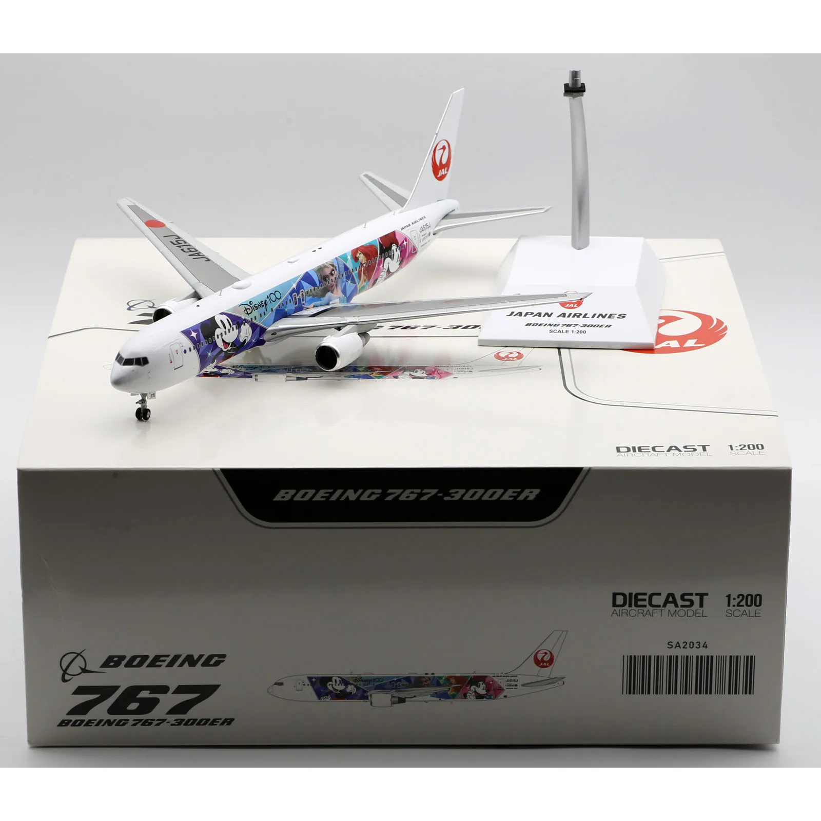 未使用】1/200 jcwings JAL B767-300ER JA602J