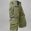 2024Men's New Work Pants Tactical Pants Work Clothes Multi Pocket Casual Training Pants Work Clothes Jogging Clothes Hiking 3