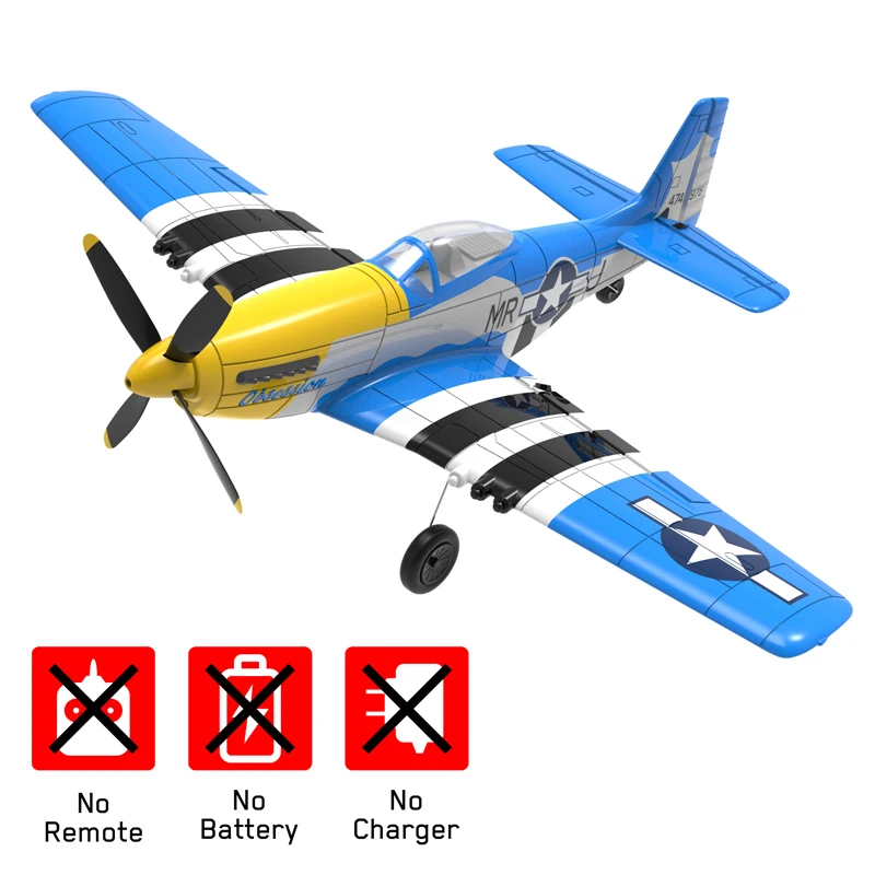 EPP 400mm Zero P51D Mustang /BF109 P40 4-Ch 2.4G 6-Axis PNP Airplane With Xpilot Stabilizer RC Plane 6