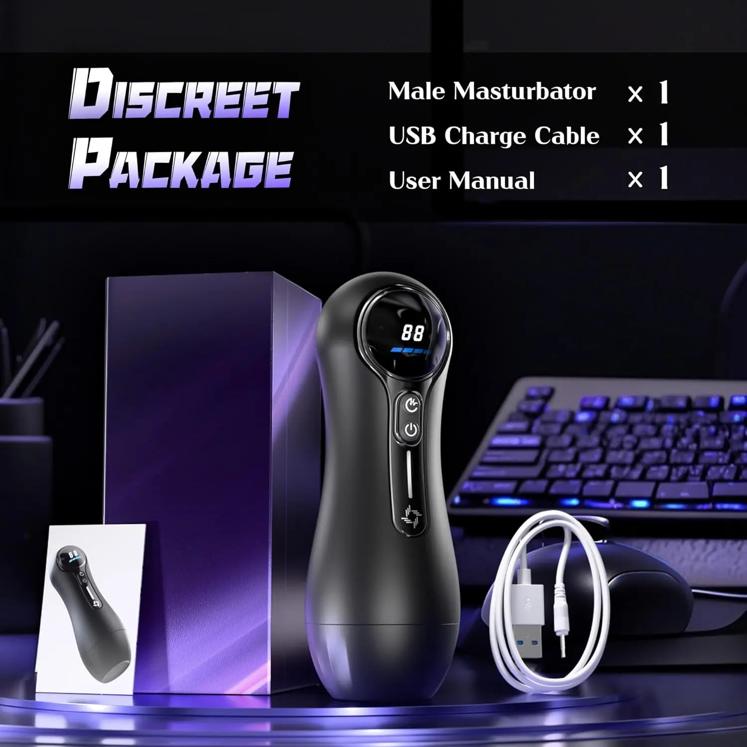 Male Masturbator Penis Pump Adult Sex Toys For 18 Men With 4 Sucking 9 Vibration Modes LED Display Pocket Pussy Realistic Vagina_voghion.com