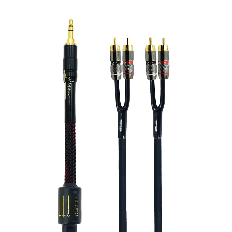 Cable Audio/Video 3.5mm Macho-Macho 1.5m - Compatible Con Cámaras/TV