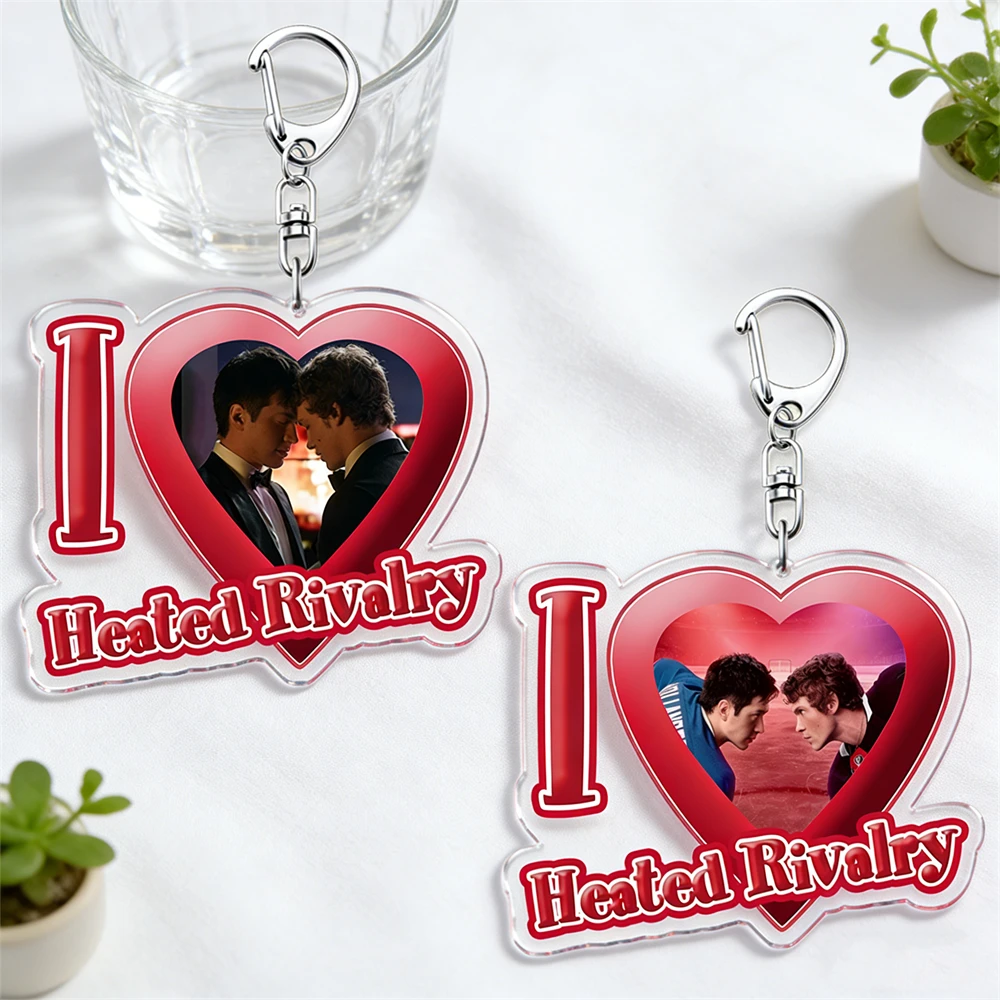 Heated Rivalry Heart Keychain - TV Show Inspired Jewelry Gift