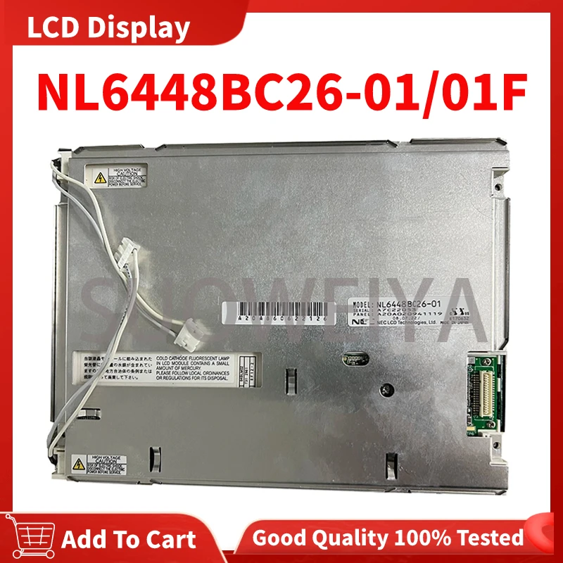 

100% Original Tested NL6448BC26-01 NL6448BC26-01F 8.4 Inch 640x480 LCD Monitor VGA 95PPI CCFL LCD Screen Display Panel