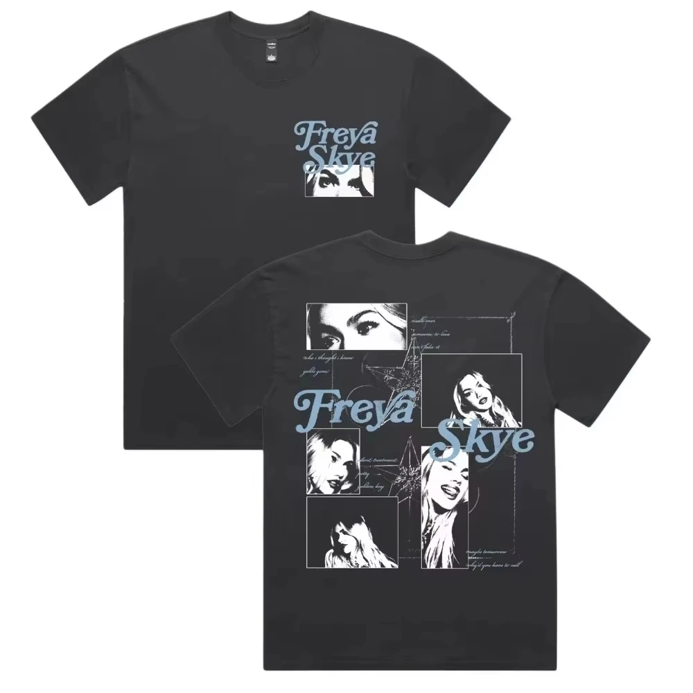 Freya Skye 2026 Stars Align Tour Merchandise, bequemes und atmungsaktives Streetwear-T-Shirt für Herren, bequemes T-Shirt für Damen und Herren