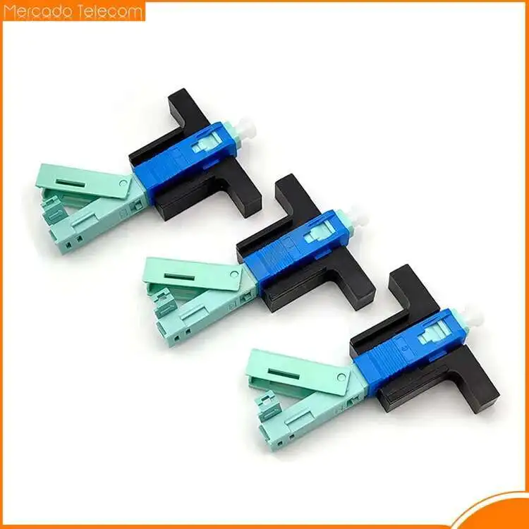 SC APC Fast Connector 53mm Single-Mode FTTH Tool Cold Connector SC UPC Fiber Optic Quick 50/100/200 PCS fiber optic adapter