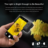 APEXEL New Upgrated 4k HD 100mm macro lens With LED Fill Light Universal Clamp Micro Lenses for iPhone Samsung all smartphones - Image 5