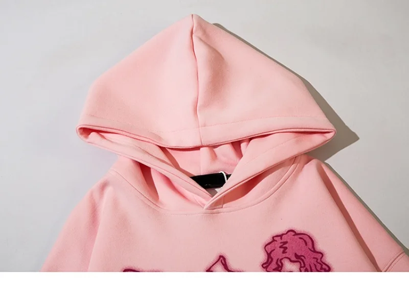 Amikadom Roupas femininas rosa com estampa suéter com capuz moletom para  mulheres pista academia corrida pulôver kawaii franzido com capuz bolsa de  papel outono inverno roupas 2023 roupas na moda XO GG