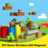 Super Mario Magnetic Blocks Toys for Boys Girls 3+ Build Mine World Magnet Building Cubes STEM Game Sensory Gift Set for Kids 2