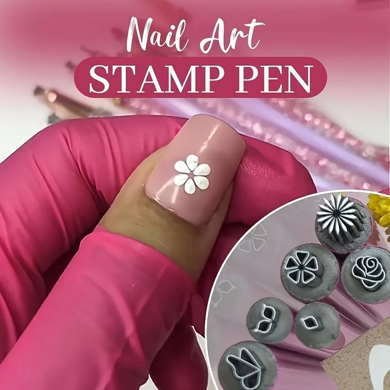 Floral Precision Nail Art Stamping Kit - 10/15 Piece Set