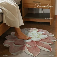 Modern Flower Carpet Living Room Decoration Home Large Area Rugs Bedroom Girl Room Decor Bedside Rug Anti-skid Entry Door Mat 1