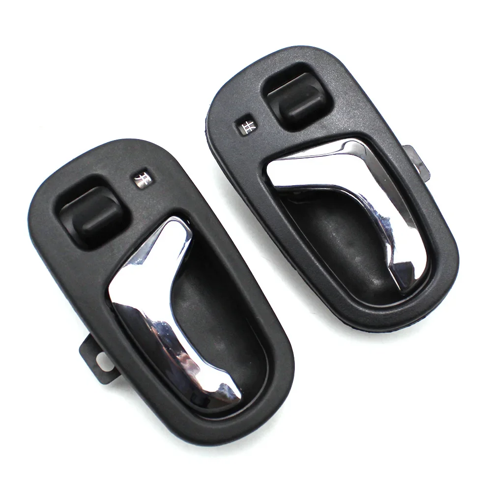 Car accessories 2PCS Left Right INTERIOR INNER Inside Chrome DOOR HANDLE for SUZUKI SWIFT GEO METRO 1992-1995