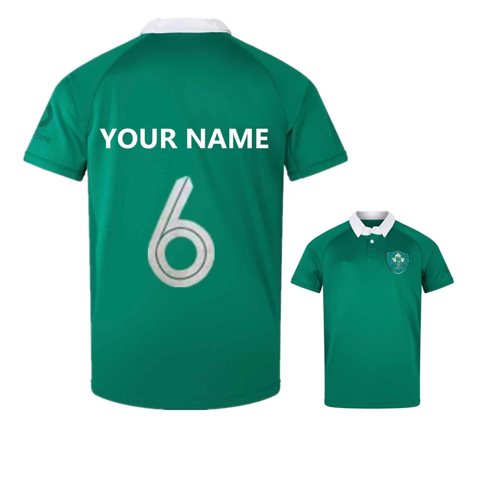 thumbnail image 1 of 1875-2025 Irlanda 150 AÑOS CAMISETA DE RUGBY Nuevo estilo Camiseta de rugby de Irlanda local visitante talla grande s-5xl Personaliza nombre y número, 1 of 5
